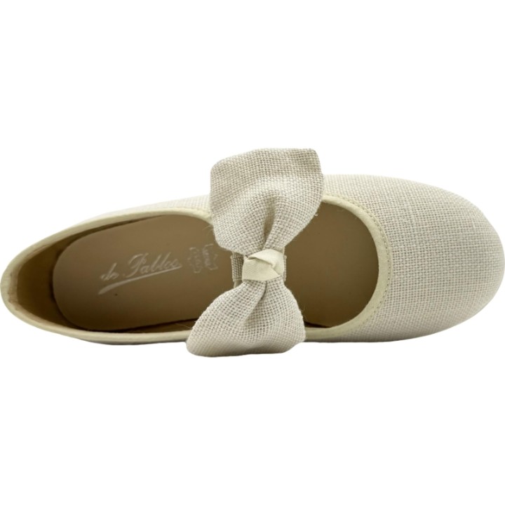 Merceditas Lino con Lazo Velcro Chuches