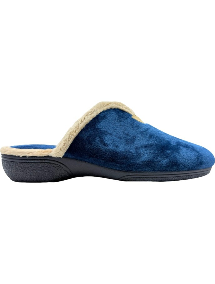 Zapatillas para casa con cuña chinela forro felpa