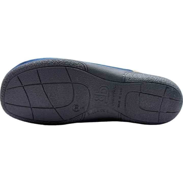 Zapatillas para casa con cuña chinela forro felpa