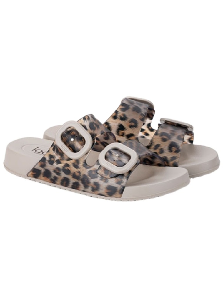Chancla Hebillas Habana Animal Print Igor 2