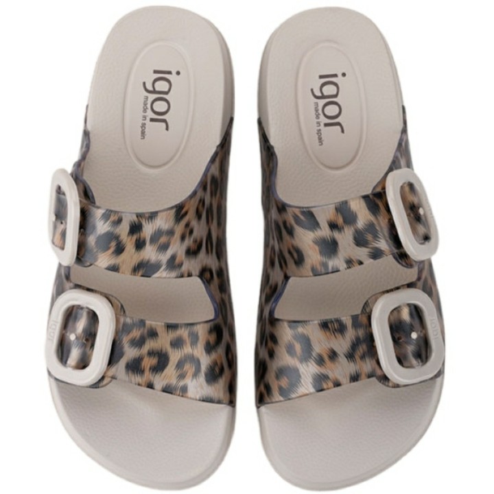 Chancla Hebillas Habana Animal Print Igor