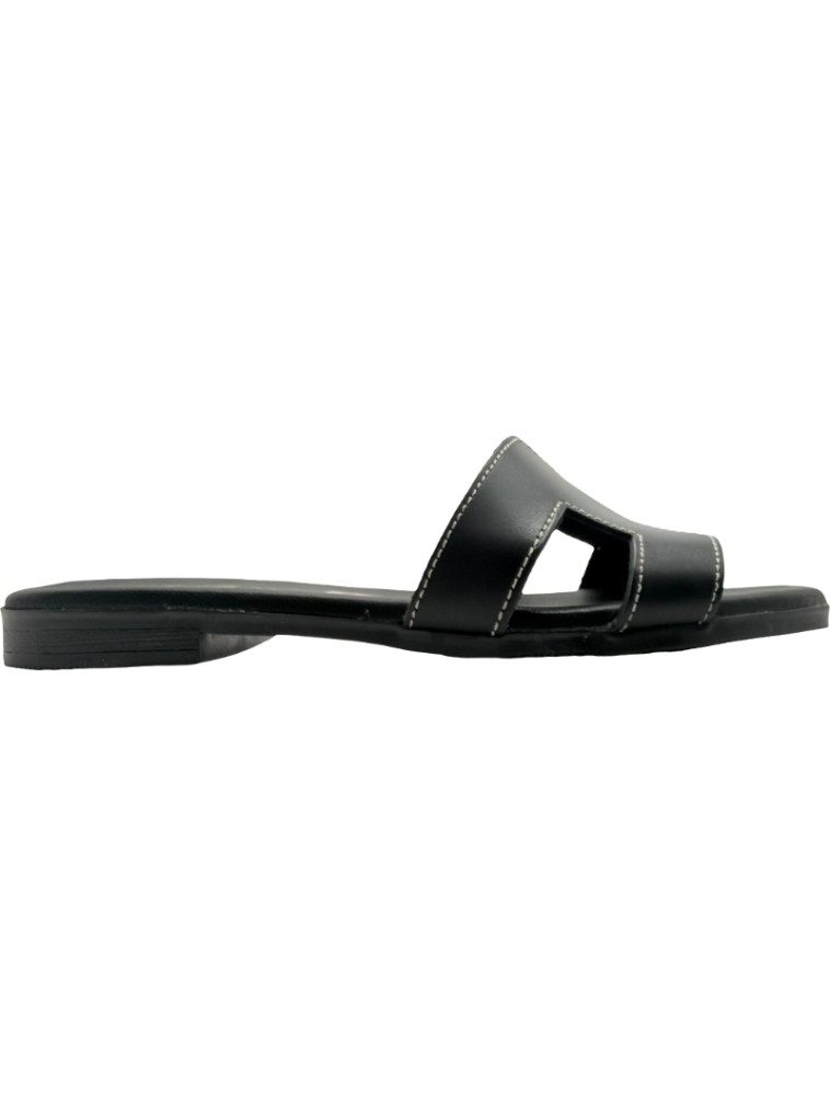 Sandalias Slipper Hebilla Adorno Piel De Pablos