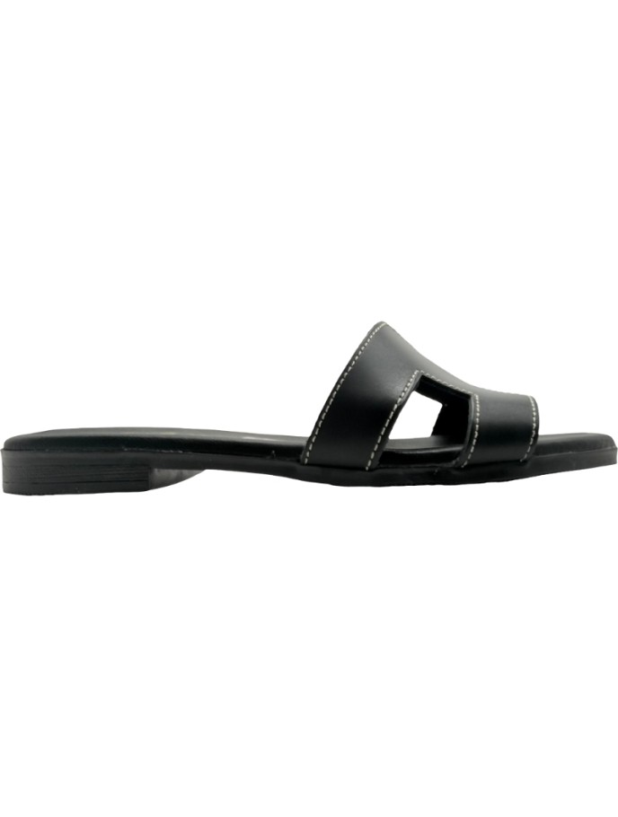 Sandalias Slipper Hebilla Adorno Piel De Pablos