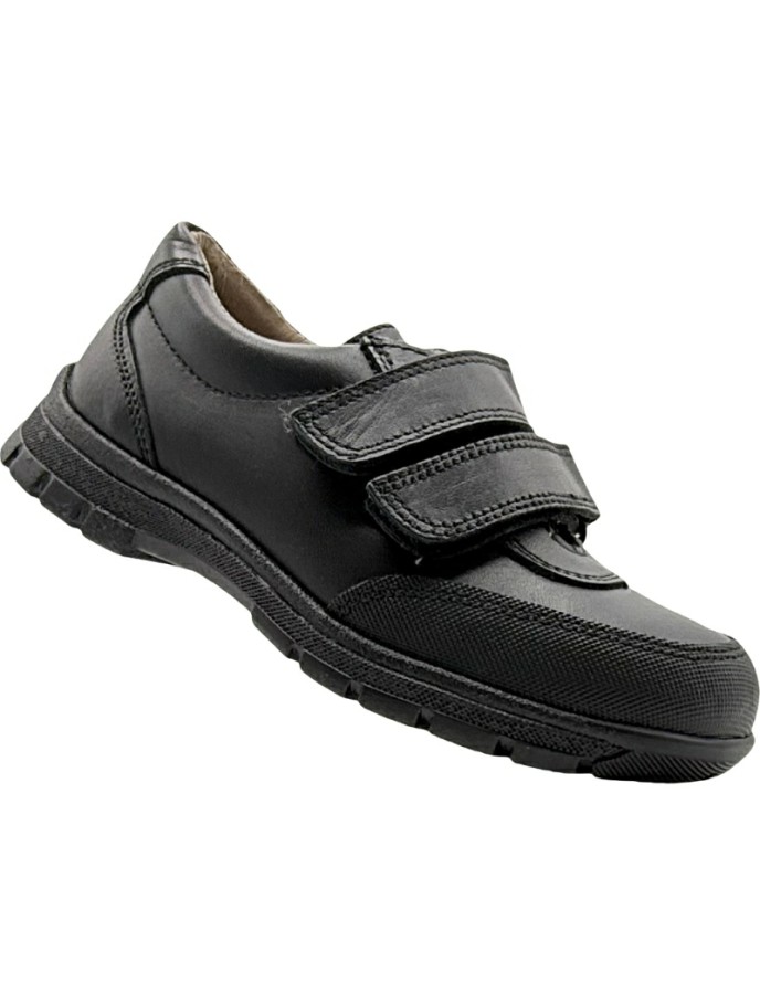 Zapato Colegial de Piel Velcro Refuerzos De Pablos