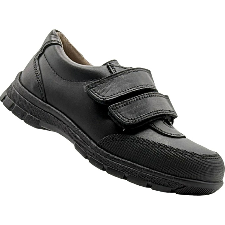 Zapato Colegial de Piel Velcro Refuerzos De Pablos