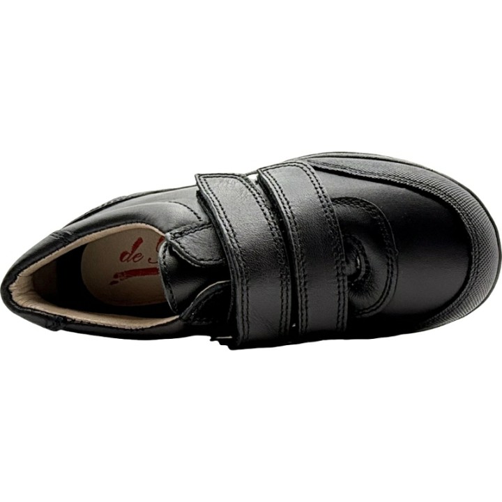 Zapato Colegial de Piel Velcro Refuerzos De Pablos