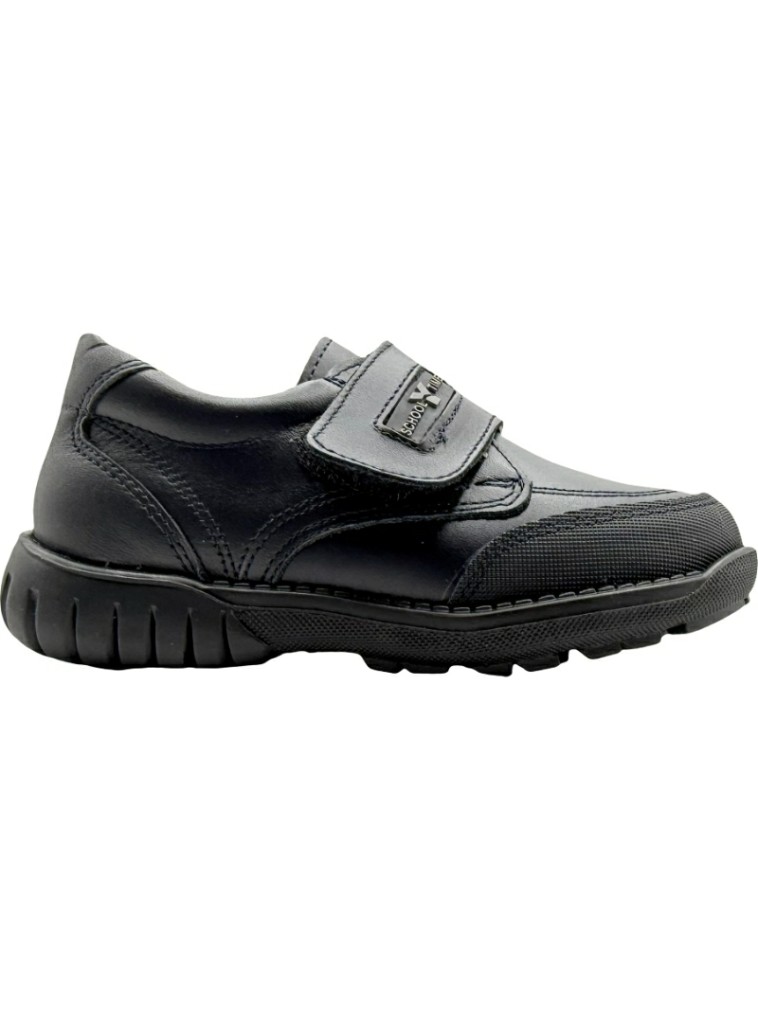 Zapato Colegial piel Soft Velcro Puntera De Pablos