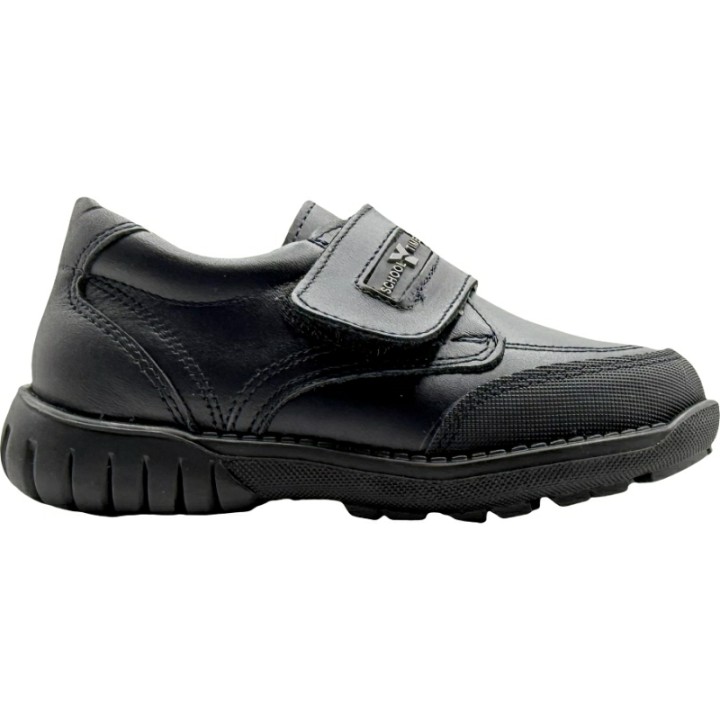 Zapato Colegial piel Soft Velcro Puntera De Pablos