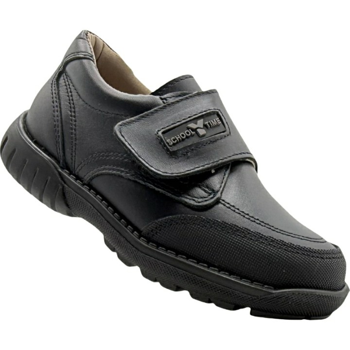 Zapato Colegial piel Soft Velcro Puntera De Pablos