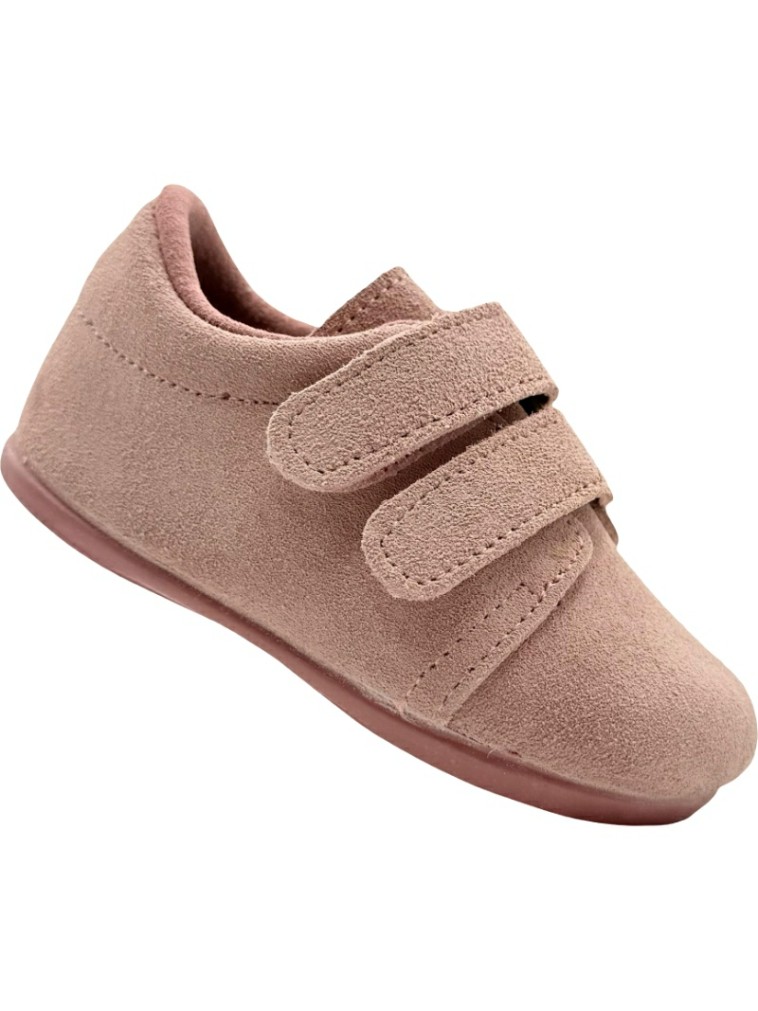 Zapatitos de serraje con velcro Barefoot De Pablos 2