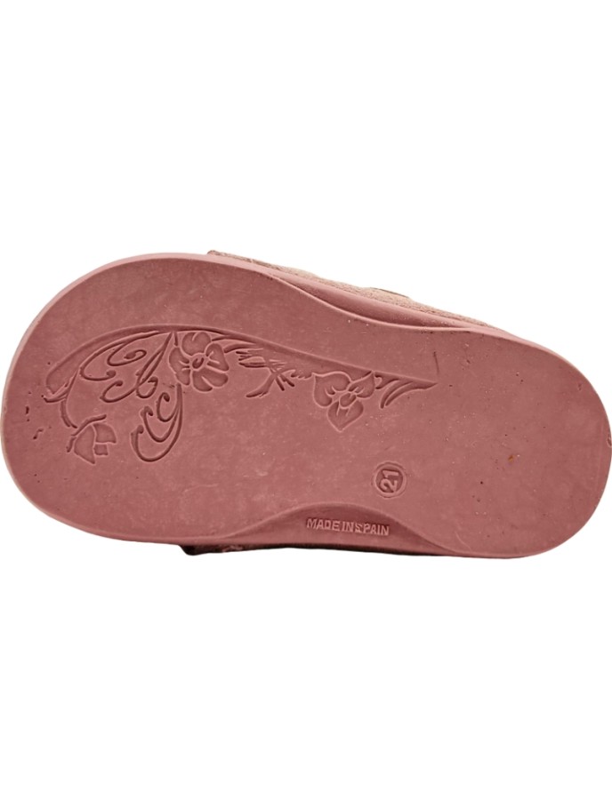Zapatitos de serraje con velcro Barefoot De Pablos