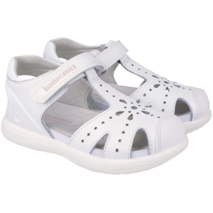 Sandalias Velcro Picado Piel Cerrada Biomecanics