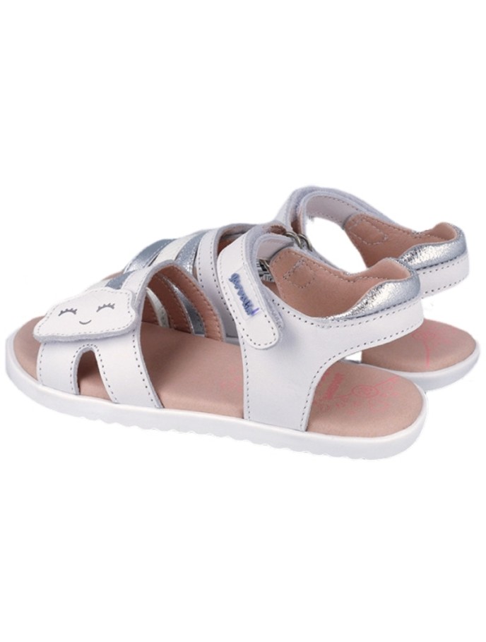 Sandalias Barefoot Velcros Niña Piel Biomecanics