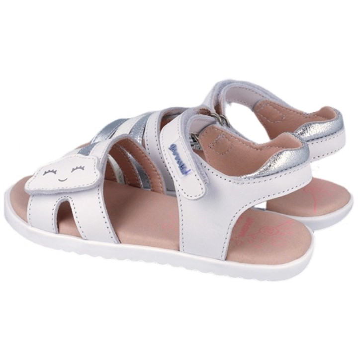 Sandalias Barefoot Velcros Niña Piel Biomecanics