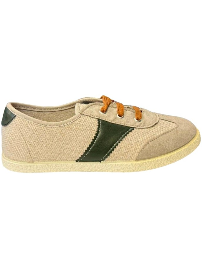 Zapatilla de Lona Cordon Casual tejido De Pablos