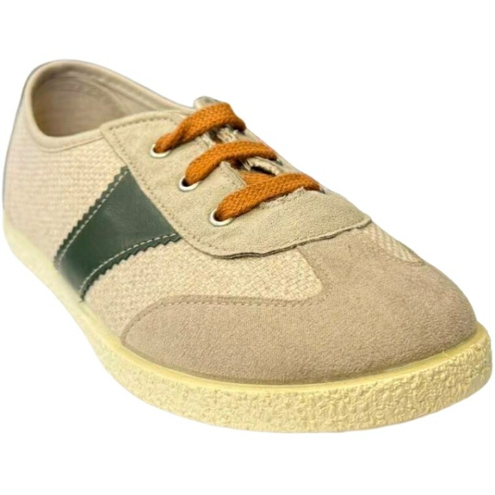 Zapatilla de Lona Cordon Casual tejido De Pablos