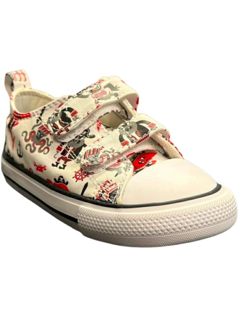 Zapatillas Estampado Piratas Velcro Lona Converse 2