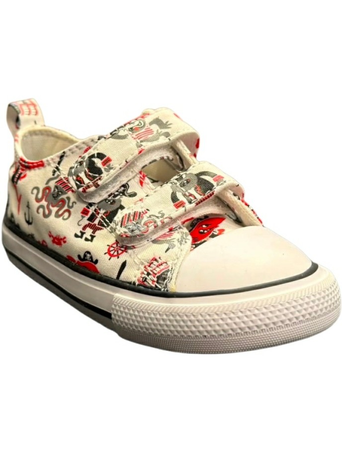 Zapatillas Estampado Piratas Velcro Lona Converse