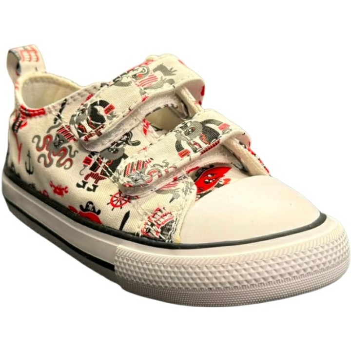 Zapatillas Estampado Piratas Velcro Lona Converse