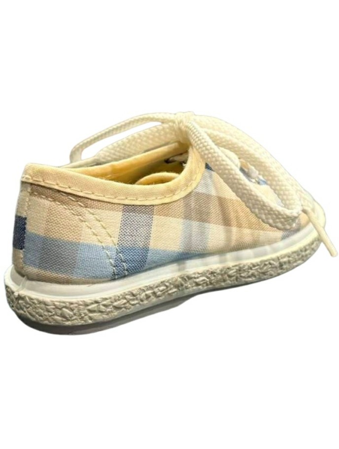 Zapatillas de lona suela casual pique cuadros