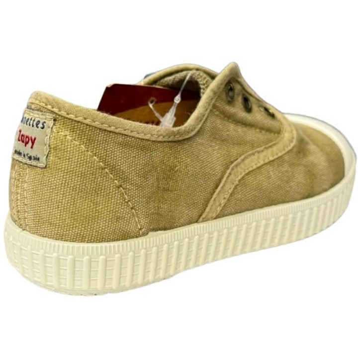 Zapatillas de lona elásticas puntera wash Zapy