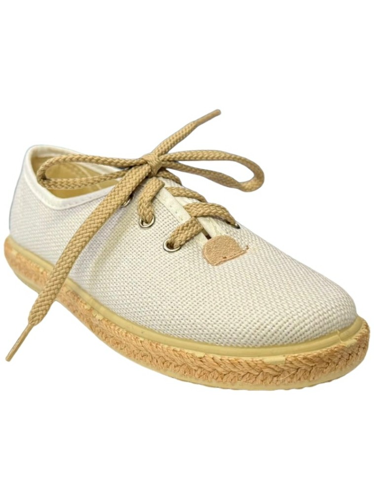 Zapatillas de lino con cordones y suela de yute 2