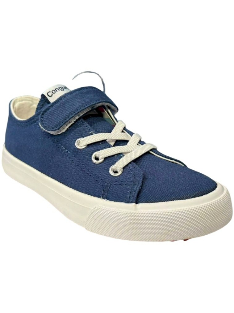 Zapatillas de lona con velcro y cordon Conguitos 2