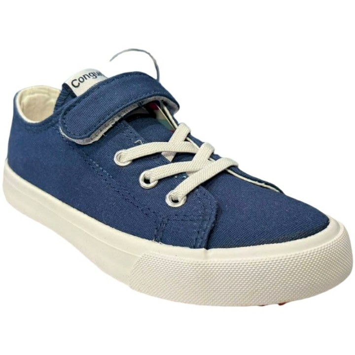 Zapatillas de lona con velcro y cordon Conguitos