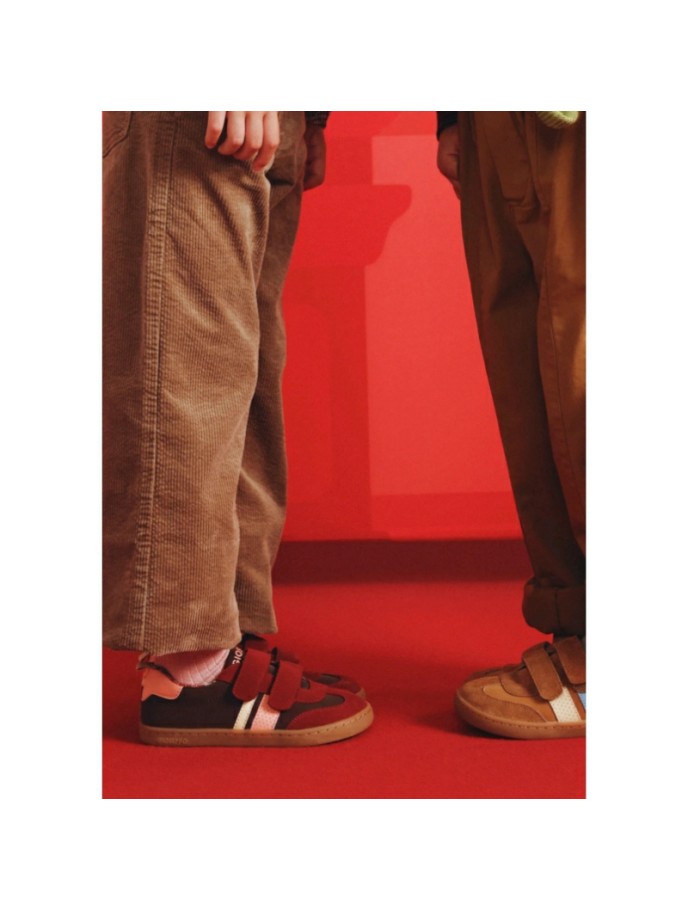 Zapatillas Barefoot Piel Velcros Casual GIOSEPPO