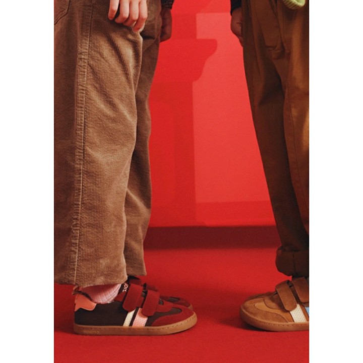 Zapatillas Barefoot Piel Velcros Casual GIOSEPPO