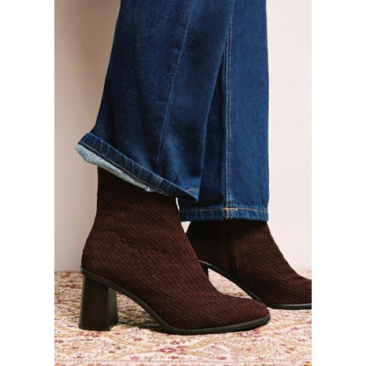 Botines de tacón Piel Trenzada para Mujer GIOSEPPO
