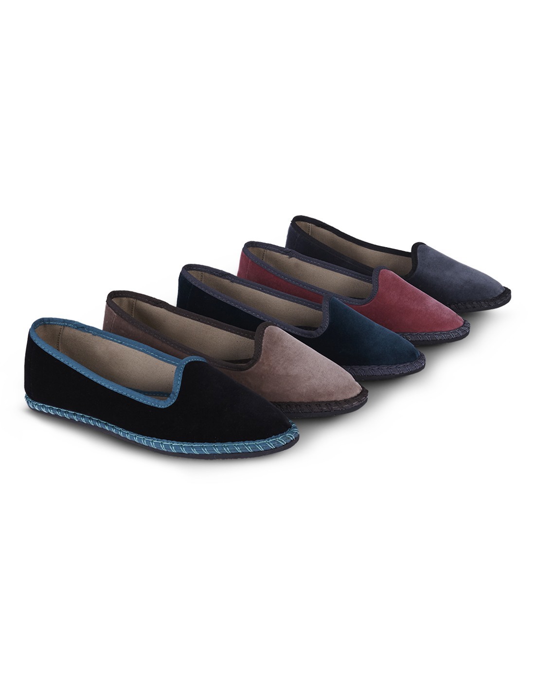 Zapatillas terciopelo online mujer