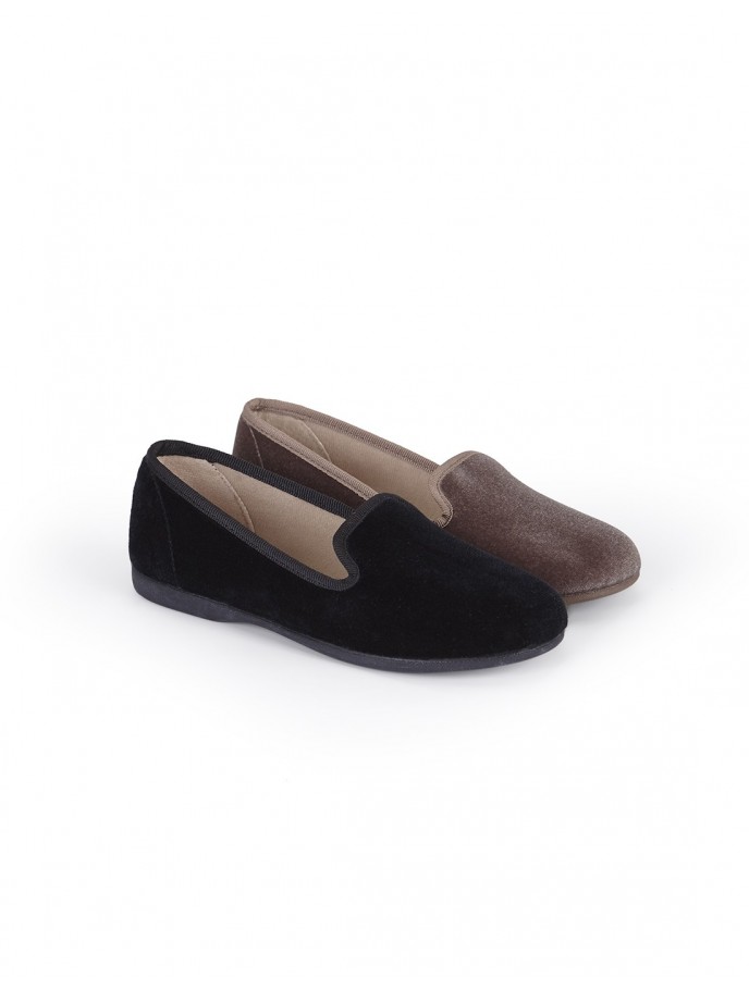 SLIPPER TERCIPELO LISO BATILAS