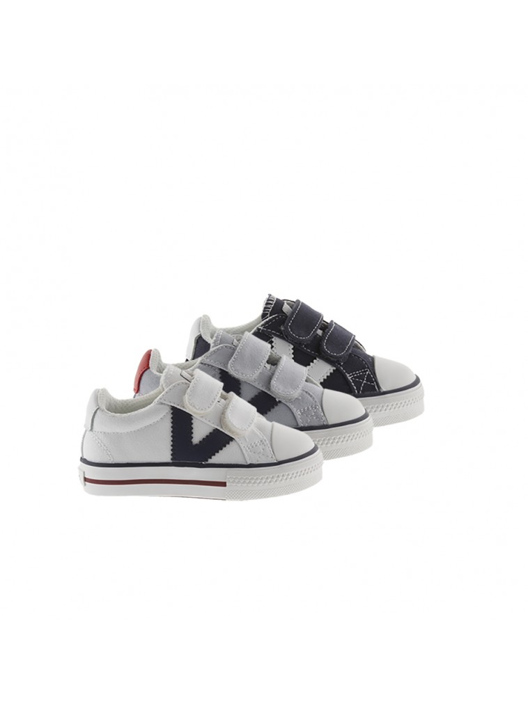 Zapatillas lona gris niño outlet
