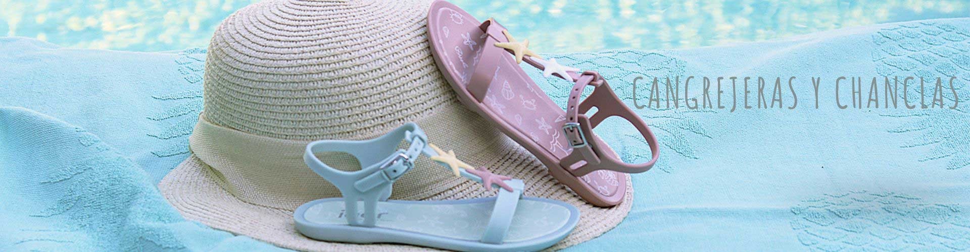 Cangrejeras niña chanclas para piscina 2022